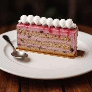 Vanilla Bluebery Pastry Slice